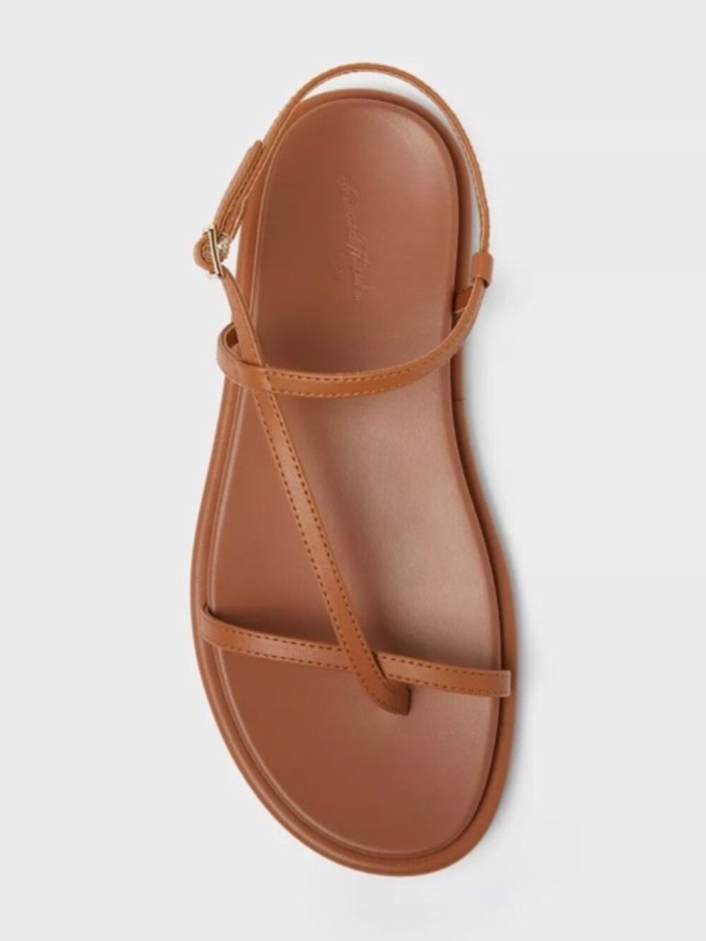 NWT Universal Thread Strappy Sandals, Cognac Flat Sandals, Sz 7.5 Dolce Vita Dom - Picture 3 of 8